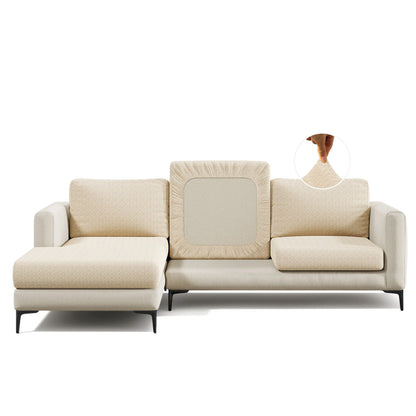 Capa de Sofá de Canto Classic Jacquard - Bege Claro