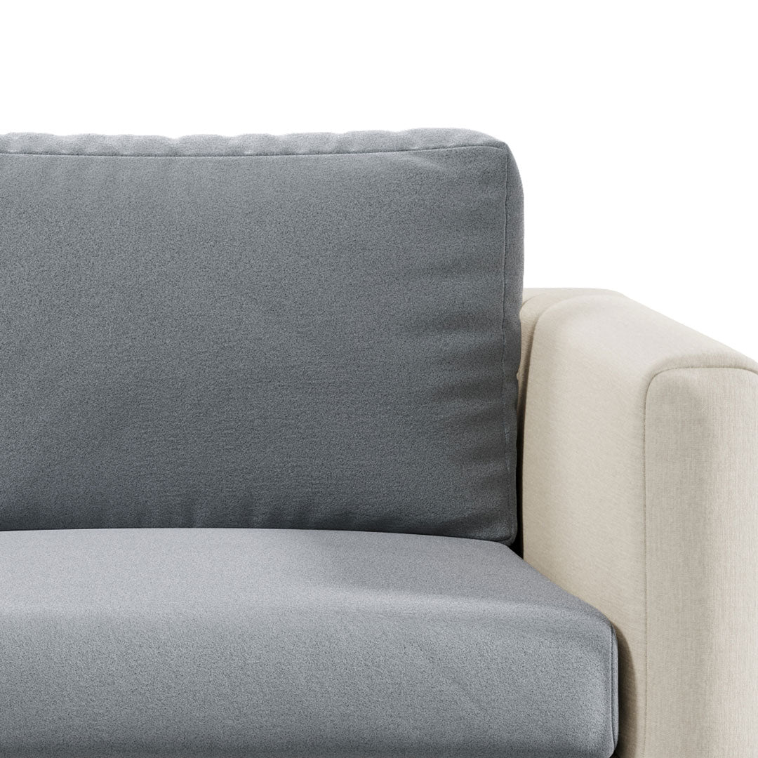 Capa de Sofá de Canto Modern Suede - Cinza