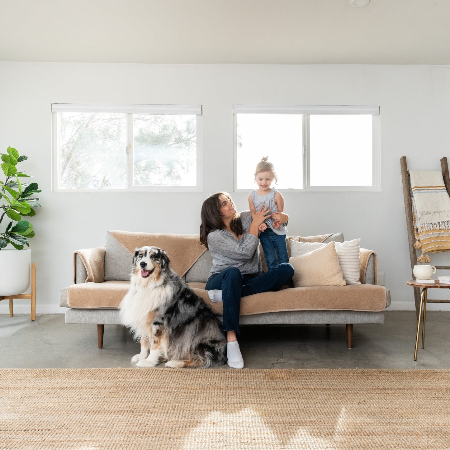 Capa Protetora Para Sofá Soft Essence - Cappuccino