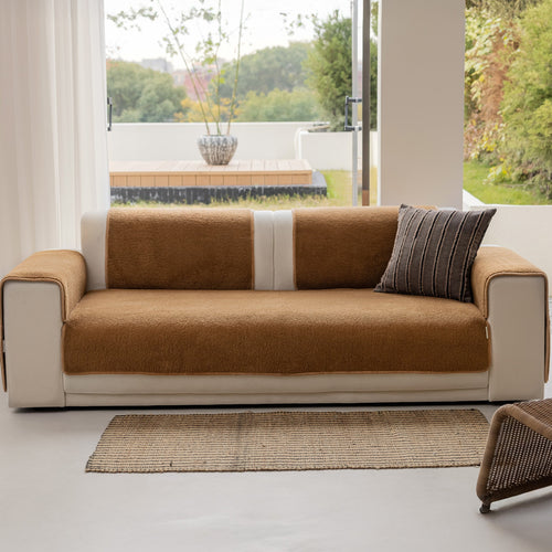 Capa Protetora Para Sofá Soft Essence - Caramelo