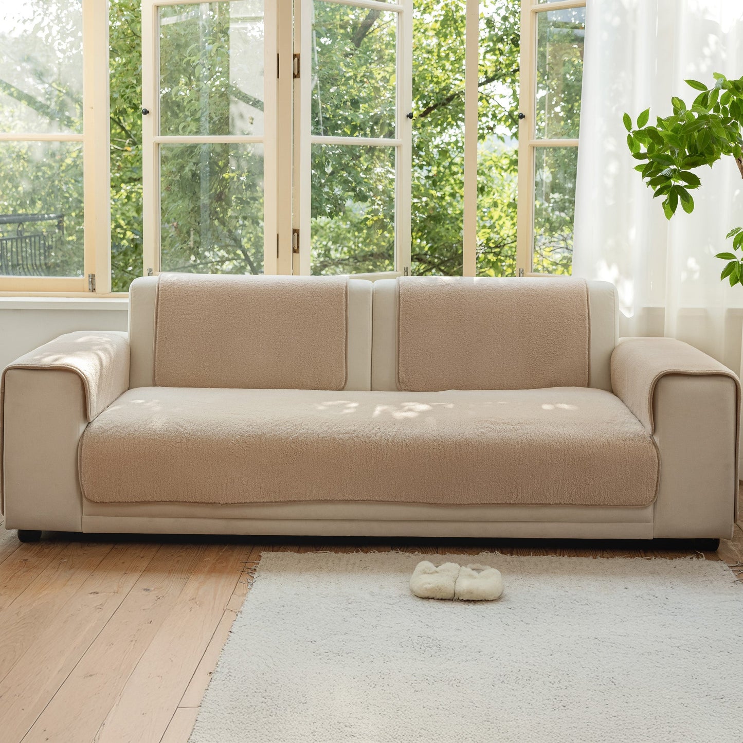 Capa Protetora Para Sofá Soft Essence - Avelã