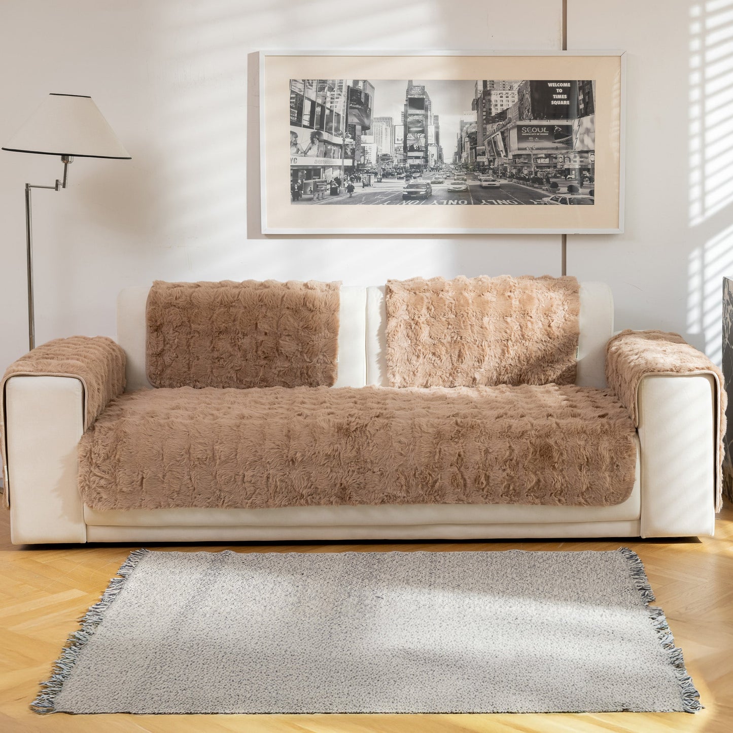 Capa Protetora Para Sofá Comfy - Cappuccino