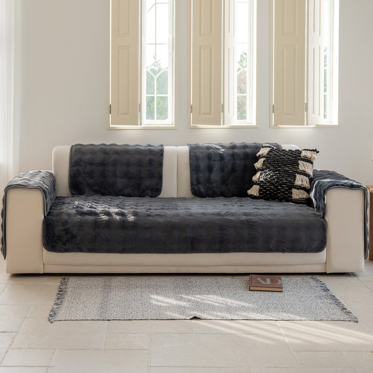 Capa Protetora Para Sofá Comfy - Grafite