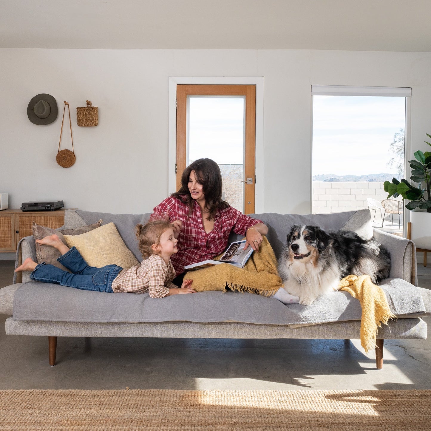 Capa Protetora Para Sofá Teddy - Cinza