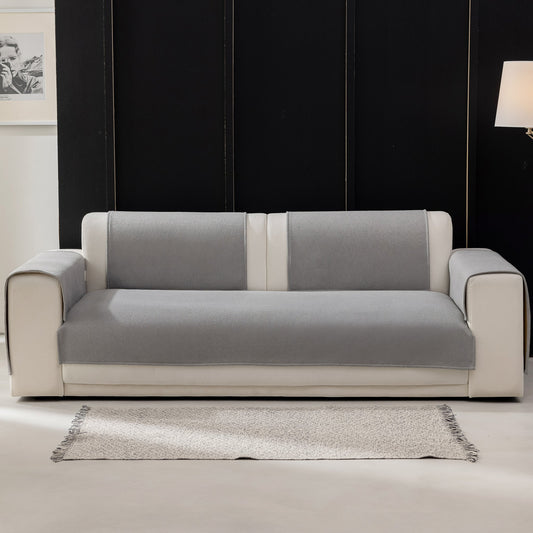 Capa Protetora Para Sofá Teddy - Cinza