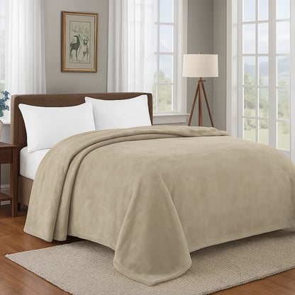 Manta Soft Microfibra Caqui - Vários Tamanhos