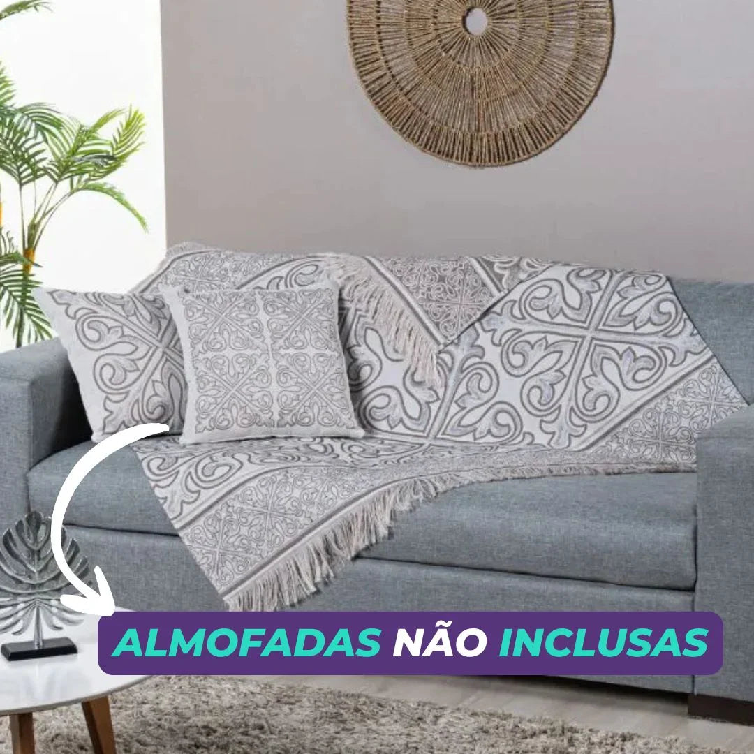 Manta para Sofá Grécia - Caqui