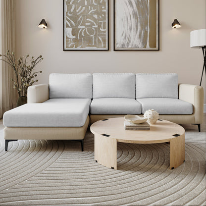 Capa de Sofá de Canto Elegance - Cinza Claro