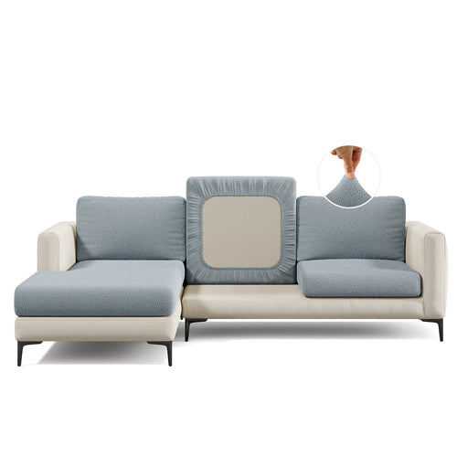 Capa de Sofá de Canto Soft Confort - Cinza Claro