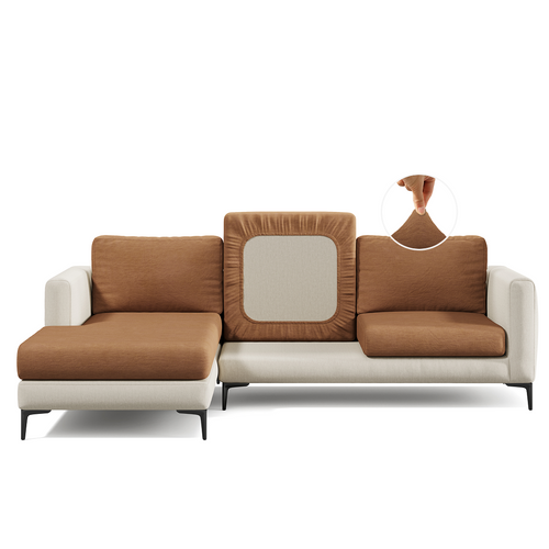 Capa de Sofá de Canto Plush - Caramelo