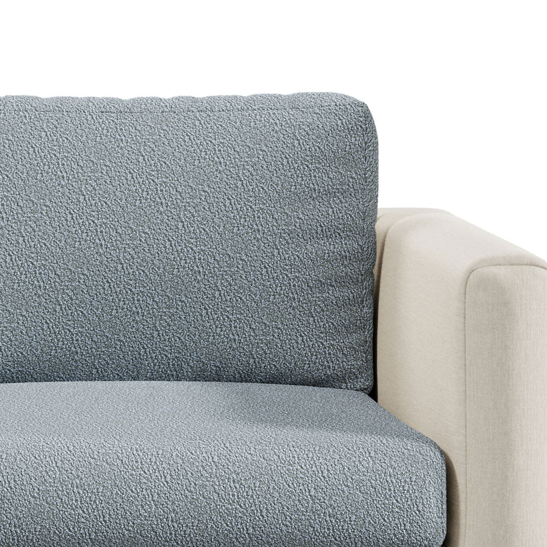 Capa de Sofá de Canto Soft Confort - Cinza Claro