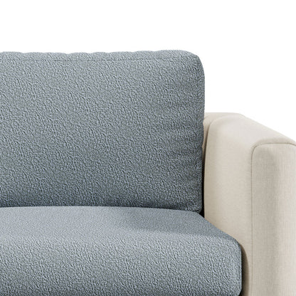 Capa de Sofá de Canto Soft Confort - Cinza Claro