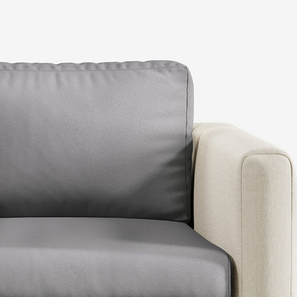 Capa de Sofá de Canto Suede - Cinza Escuro