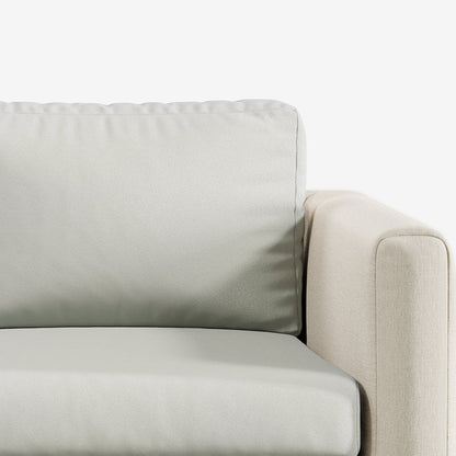 Capa de Sofá de Canto Suede - Cinza Claro