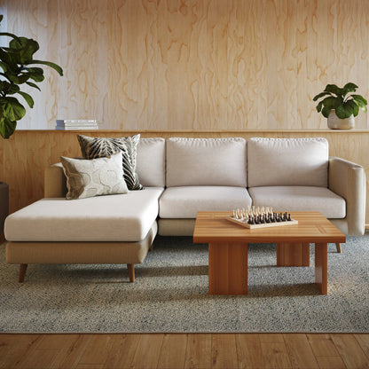 Capa de Sofá de Canto Plush - Bege