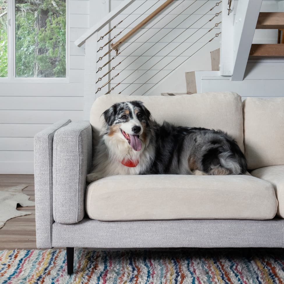 Capa de Sofá de Canto Plush - Bege