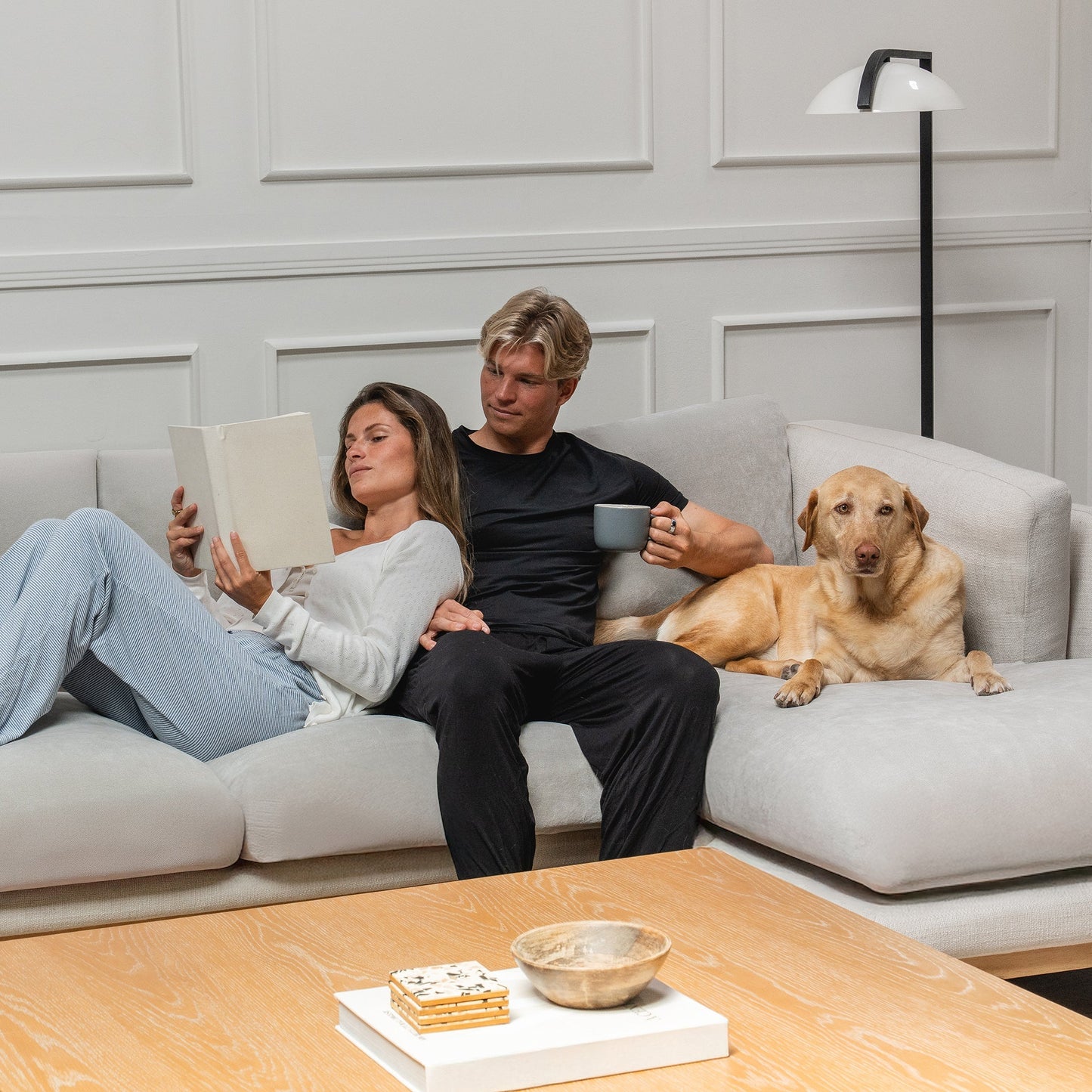 Capa de Sofá de Canto Plush - Cinza Claro