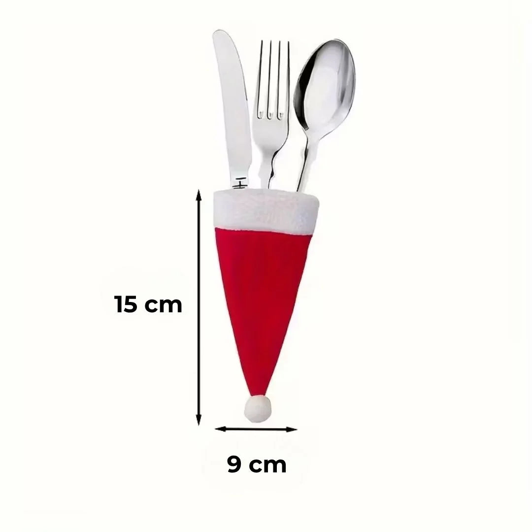 Porta Talheres Natal Gorro Noel