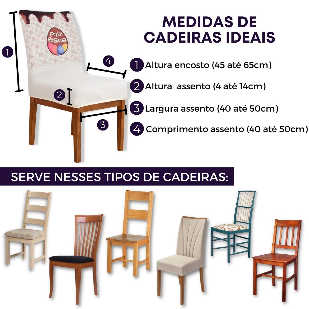 Capa para Cadeira de Jantar - Coelho Feliz