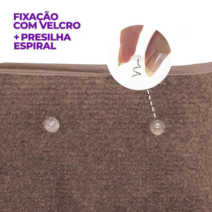 Protetor Arranhador Lateral para Braço de Sofá Kit c/ 2 - Chocolate