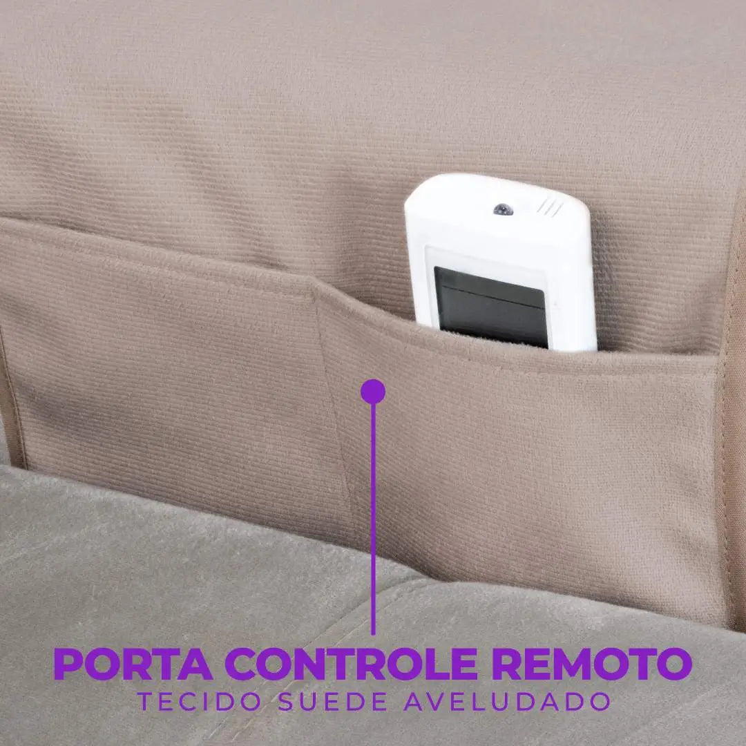 Protetor Arranhador Lateral para Braço de Sofá Kit c/ 2 - Chocolate