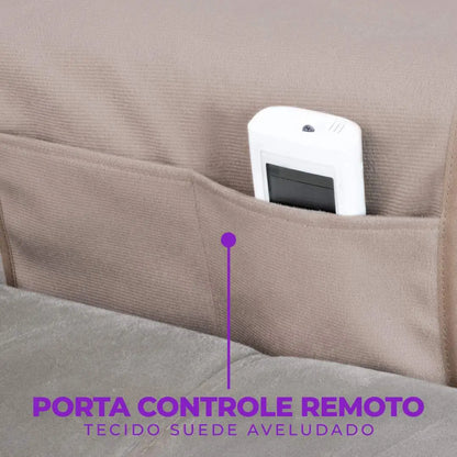 Protetor Arranhador Lateral para Braço de Sofá Kit c/ 2 - Chocolate