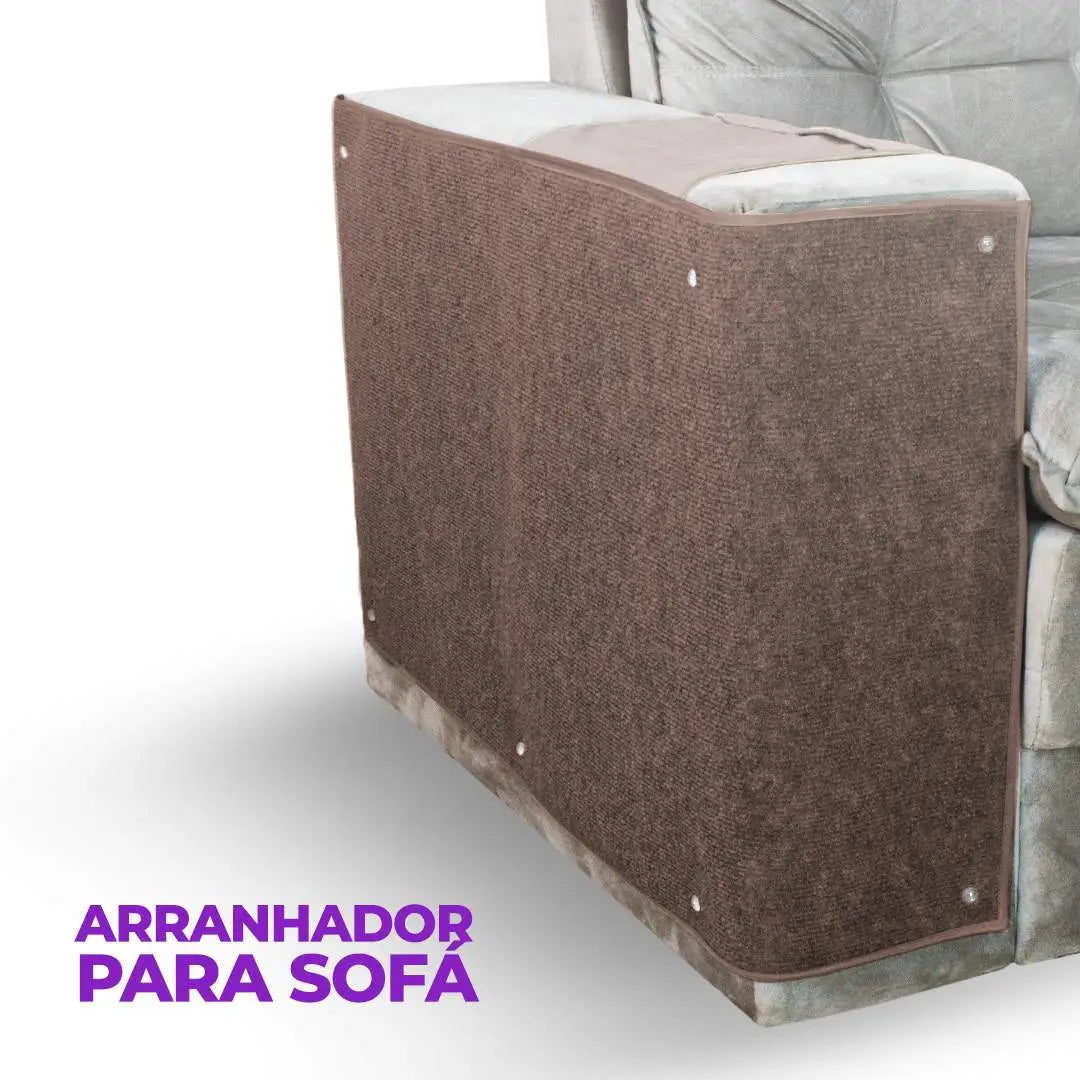 Protetor Arranhador Lateral para Braço de Sofá Kit c/ 2 - Chocolate
