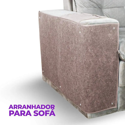 Protetor Arranhador Lateral para Braço de Sofá Kit c/ 2 - Bege
