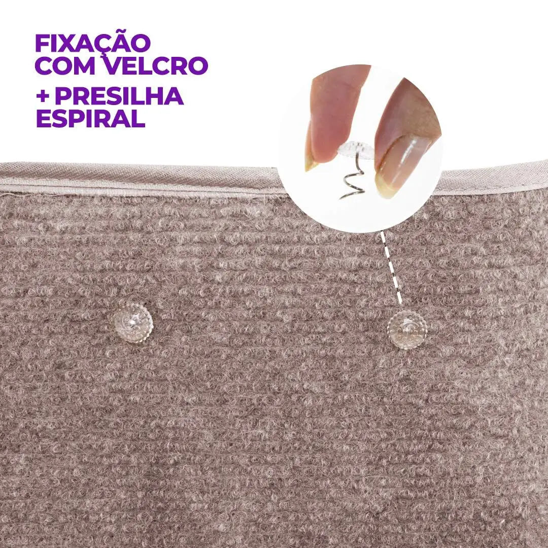 Protetor Arranhador Lateral para Braço de Sofá Kit c/ 2 - Bege