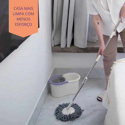 Vassoura Esfregão Mop com Balde