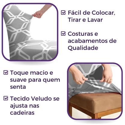 Capa para Cadeira de Jantar - Geo