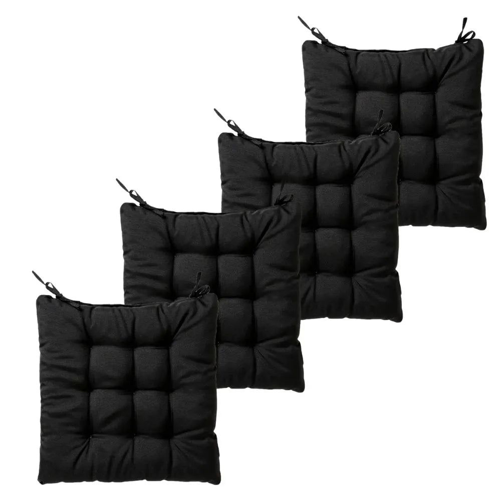 Kit 4 Almofada para Cadeira Futon - Preto