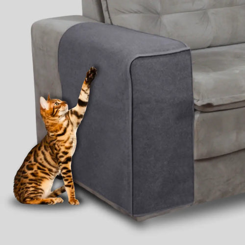 Kit 2 Arranhador Braço Sofá Cinza - Oferta Cross