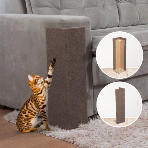 Arranhador Gato Protetor de Sofá Kit 2 - Chocolate