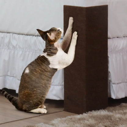 Arranhador MDF Cama Box para Gatos Kit 2 - Chocolate