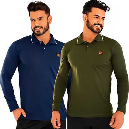 Camisa Comprida Polo Supremo -  Minimalista & Sofisticada [COMPRE 1 e LEVE 2] Conforto e Estilo em Dobro