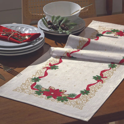 Caminho de Mesa Natalino - Branco
