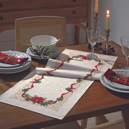 Caminho de Mesa Natalino - Branco