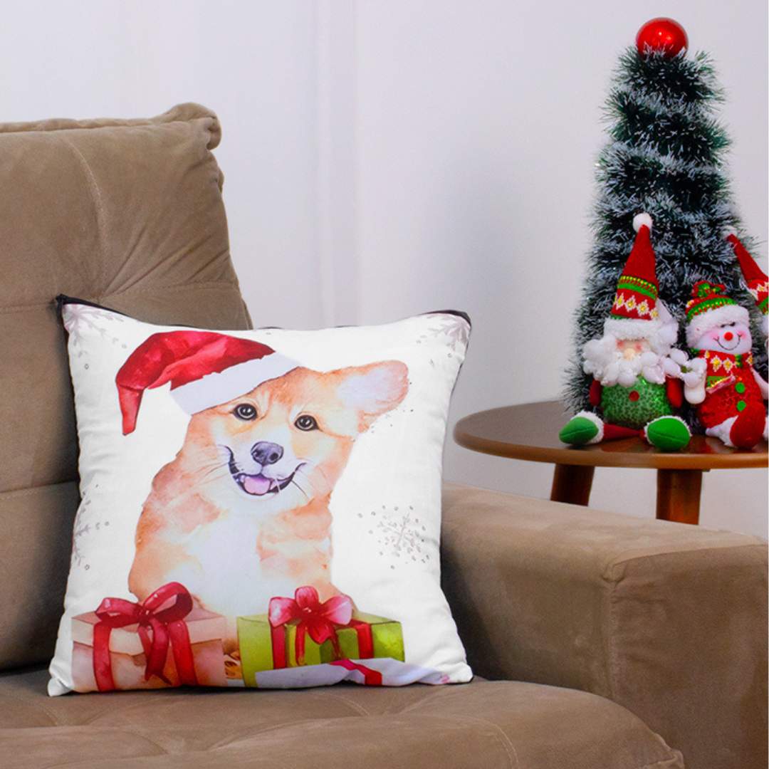 Capa Almofada Natal - Pet Natalino