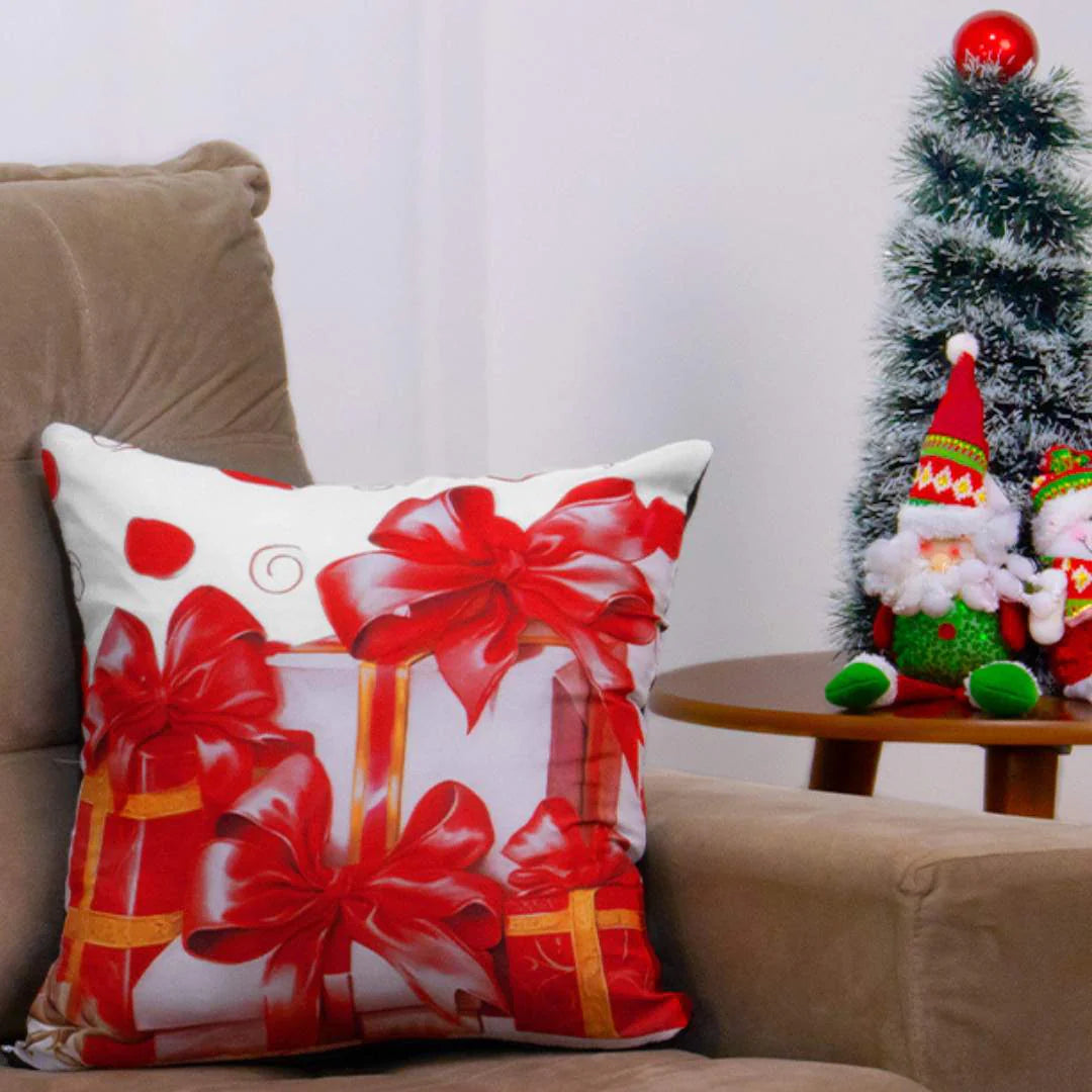 Capa de Almofadas Natal – Presentes