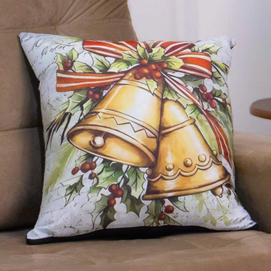 Capa de Almofada Natal - Sinos