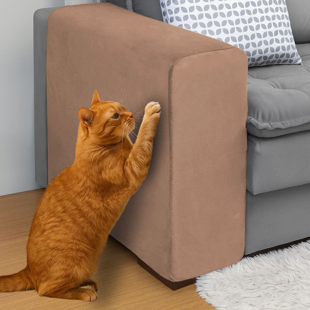 Capa para Braço de Sofá Suede Confort  Kit 2 - Chocolate