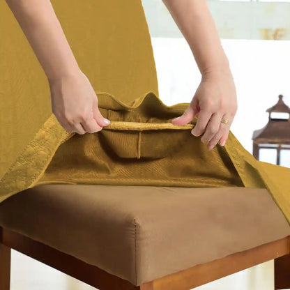 Capa Cadeira Boutique Babado - Doce de Leite