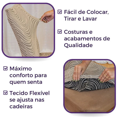 Capa para cadeira  Boutique Capri - Bege