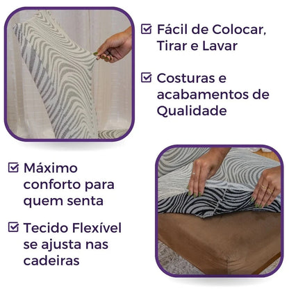 Capa para cadeira  Boutique Capri - Creme