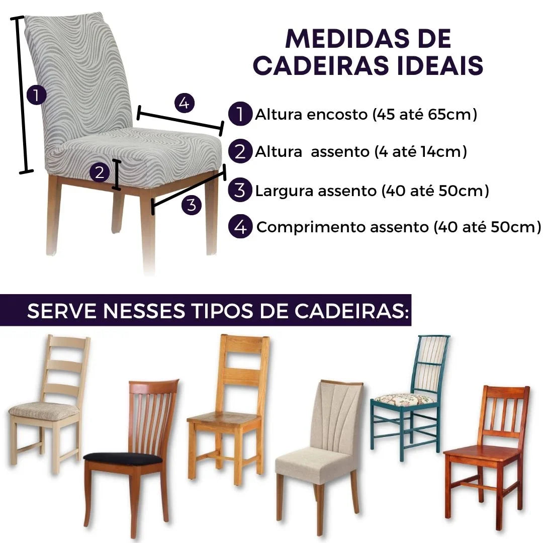 Capa para cadeira  Boutique Capri - Creme