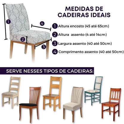 Capa para Cadeira  Boutique Veneza - Creme