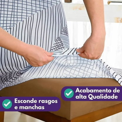 Capa Para Cadeira de Jantar - Geo Escandinavo