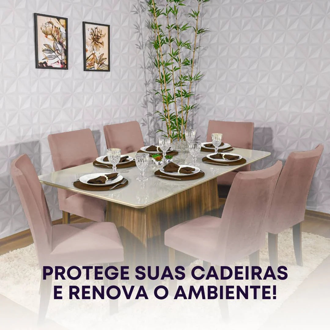 Capa Cadeira Suede Confort Plus - Cobre