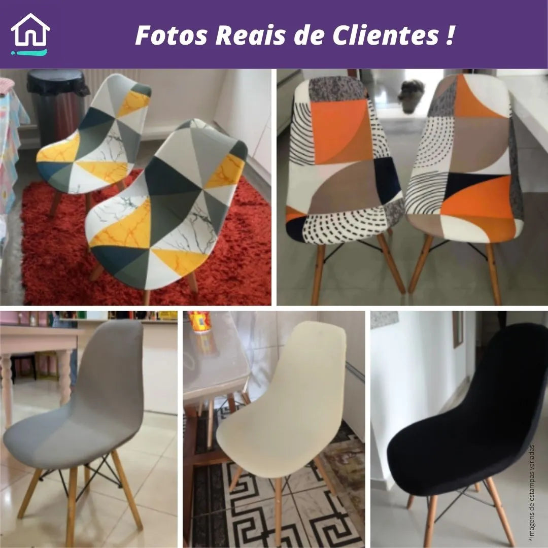 Capa para Cadeira Eiffel - Geometrica Sol